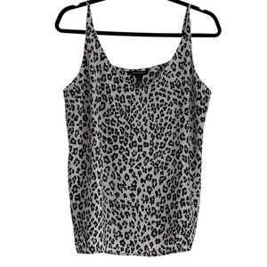 Banana Republic Navy and Gray Leopard Camisole
